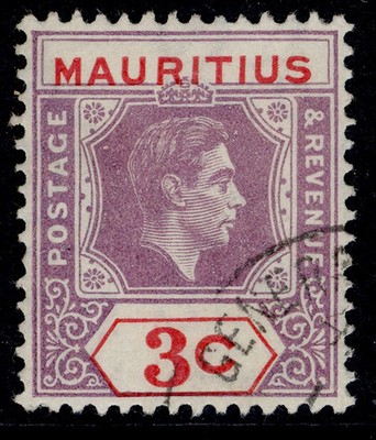 mauritius-gvi-sg253-3c-downward-shift-error-of-the-scarlet-tablets-fine-used