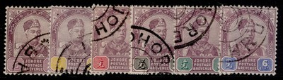 malaysia-johore-qv-sg21-26-1891-94-short-set-fine-used-cat-70