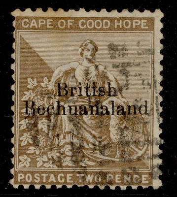 british-bechuanaland-qv-sg6-2d-pale-bistre-used-cat-10