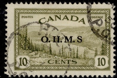 canada-gvi-sg-o166a-10c-olive-green-fine-used-cat-85-missing-stop-after-s