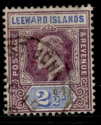leeward-islands-edvii-sg32a-2d-variety-wide-a-fine-used-cat-550