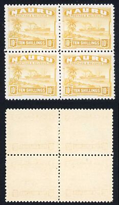 nauru-sg39b-10-yellow-on-shiny-white-paper-u-m-block-cat-340-pounds