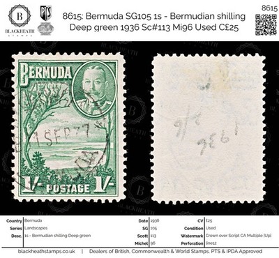 8615-bermuda-sg105-1s-bermudian-shilling-deep-green-1936-sc-113-mi96-used-c2