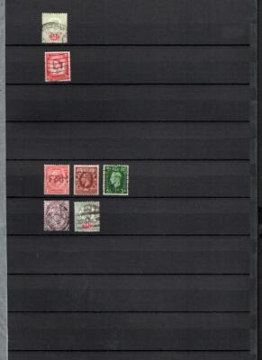 collection-of-gb-perfins-on-double-sided-page