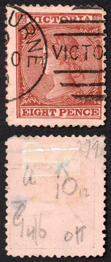 victoria-sg194-8d-red-brown-pink-wmk-10-perf-12-5-fine-used-cat-60-pounds