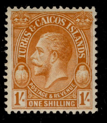 turks-caicos-islands-gv-sg183-1s-brown-orange-nh-mint