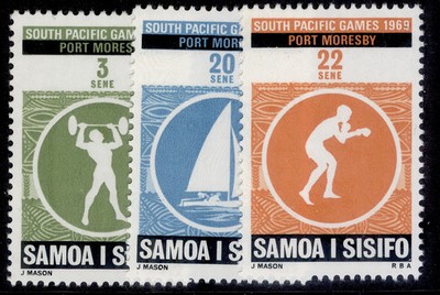 samoa-qeii-sg323-326-1969-robert-louis-stevenson-set-nh-mint