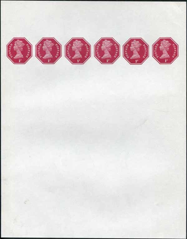 wsp153-qeii-1p-x-six-on-stamped-to-order-newspaper-wrapper-mint-approx-204x260mm