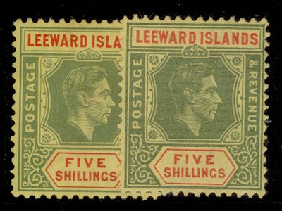 leeward-islands-gvi-sg112-112b-5s-paper-varieties-lh-mint-cat-85