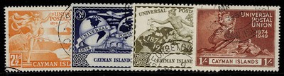 cayman-islands-gvi-sg131-134-1949-anniversary-of-upu-set-fine-used