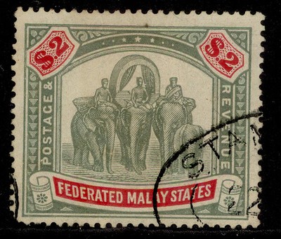 malaysia-federated-malay-edvii-sg49-2-green-carmine-used