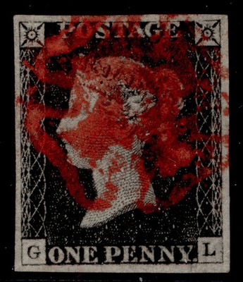 gb-qv-sg2-1d-black-plate-2-fine-used-cat-425-red-mx-gl