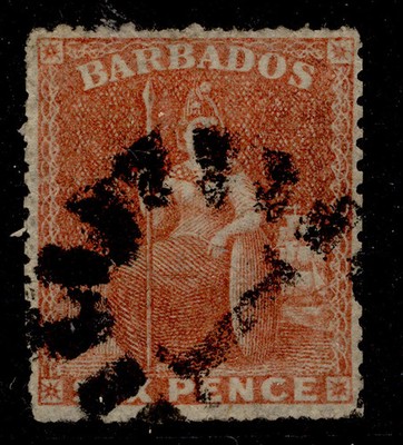 barbados-qv-sg32-6d-dull-orange-vermilion-used-cat-30