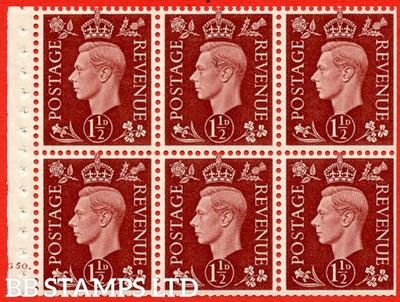 sg-464c-qb21-1d-red-brown-a-mounted-mint-cylinder-booklet-of-x6-b61954