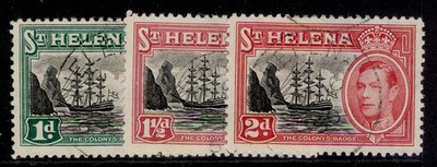 st-helena-gvi-sg149-151-1949-complete-set-fine-used