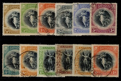 barbados-gv-sg201-212-1920-21-victory-set-fine-used-cat-275