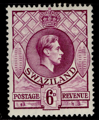 swaziland-gvi-sg34-6d-deep-magenta-m-mint-cat-26-perf-13-x-13