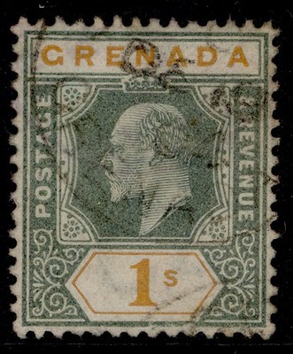 grenada-edvii-sg63-5s-green-orange-fine-used-cat-45
