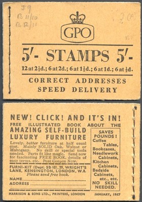 h25-5-booklet-wmk-edwards-2d-red-brown-pane-january-1957
