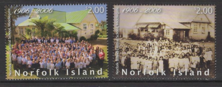 norfolk-island-sg971-2-2006-centenary-of-central-school-mnh