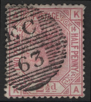 gb-1873-2d-rosy-mauve-plate-14-sg141-fine-used-crisp-fine-lined-ec63-london