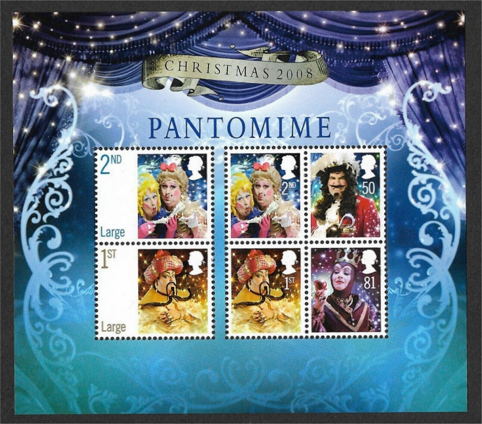 ms2882-2008-christmas-pantomime-miniature-sheet-unmounted-mint
