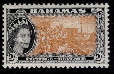 bahamas-qeii-sg212-2s-orange-brown-black-nh-mint