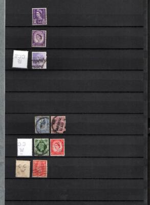 collection-of-gb-perfins-on-double-sided-page