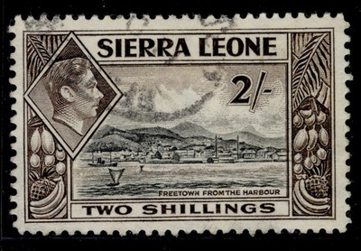 sierra-leone-gvi-sg197-2s-black-sepia-fine-used