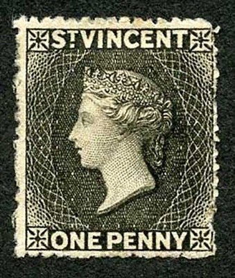 st-vincent-sg15-1d-black-wmk-small-star-rough-perf-14-to-16-mint-no-gum