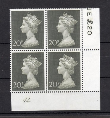 20p-machin-unmounted-mint-plate-14-block-cat-11