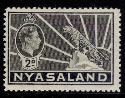 nyasaland-protectorate-gvi-sg133-2d-grey-lh-mint