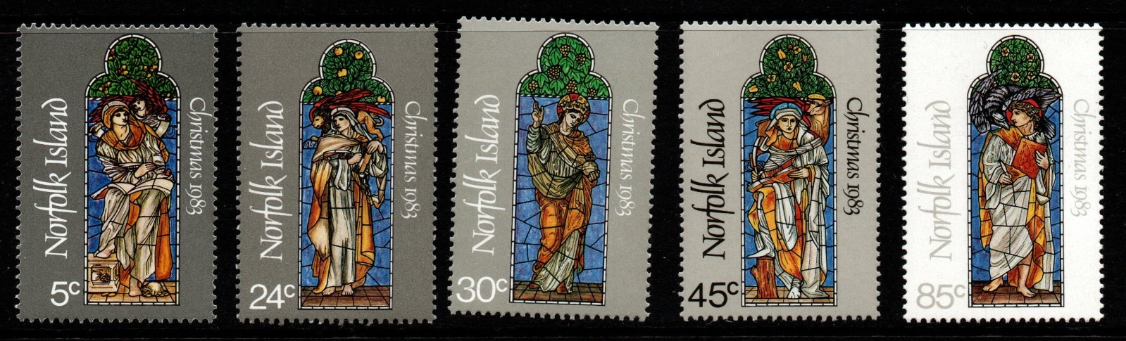 norfolk-island-sg309-13-1983-christmas-mnh