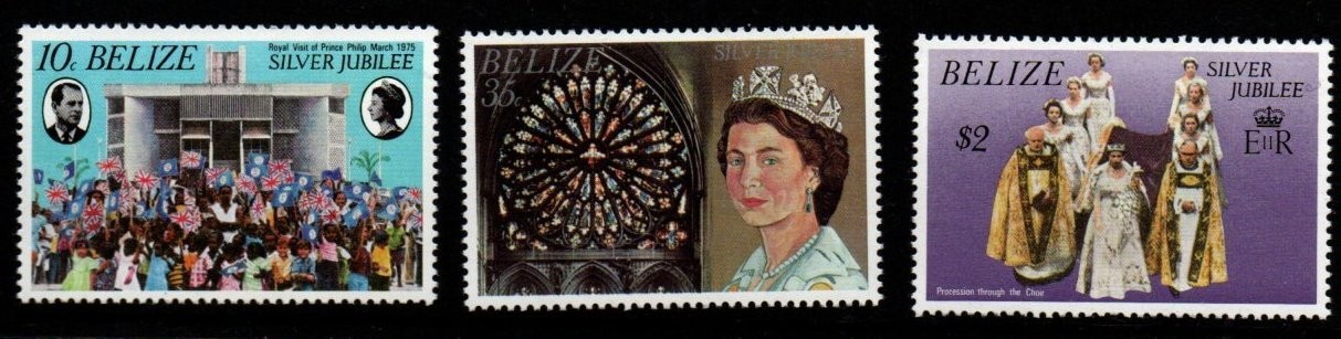 belize-sg449-51-1977-silver-jubilee-mnh