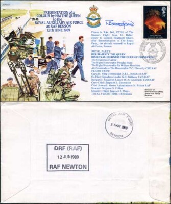 ac37b-presentation-of-a-colour-by-hm-the-queen-signed-by-pilot-beresford-a