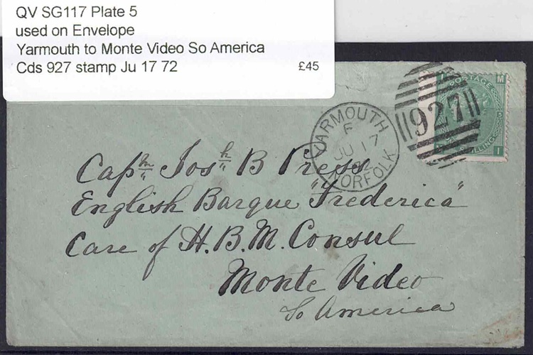 qv-sg117-plate-5-used-on-envelope-yarmouth-to-monte-video-so-america-nbsp-cds-927-stamp-ju-17-72