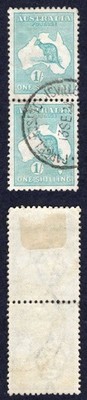australia-sg40b-1-kangaroo-wmk-3rd-crown-used-pair