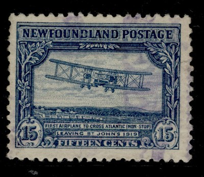 canada-newfoundland-gv-sg186-15c-blue-used-cat-100
