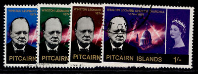 pitcairn-islands-qeii-sg53-56-1966-chuchill-commeration-set-fine-used