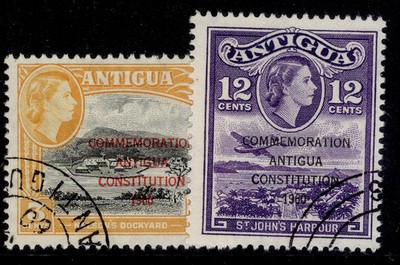 antigua-qeii-sg138-139-1960-new-constitution-set-fine-used