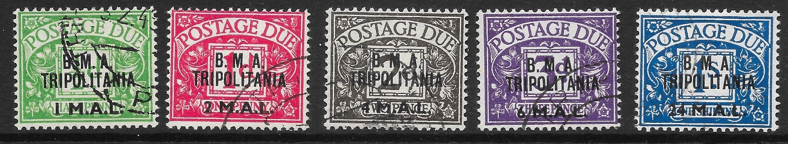 b-o-i-c-tripolitania-sgtd1-5-1948-bma-tripolitania-postage-due-set-used