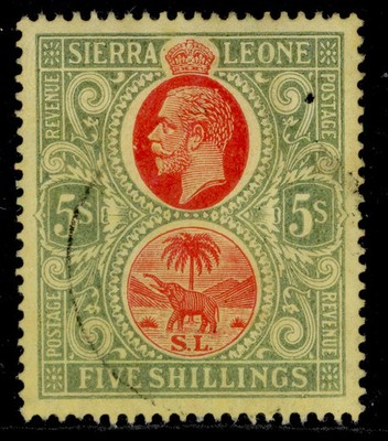 sierra-leone-gv-sg110-5s-green-red-yellow-fine-used-cat-85