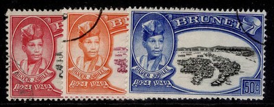 brunei-gvi-sg93-95-1949-silver-jubilee-set-fine-used