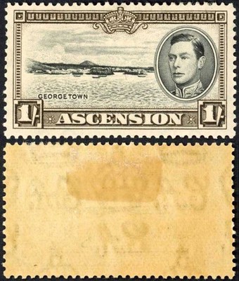 ascension-sg42a-kgvi-1-black-and-sepia-perf-13-5-m-mint-toned