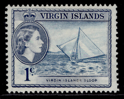 british-virgin-islands-qeii-sg150-1c-turquoise-blue-slate-m-mint