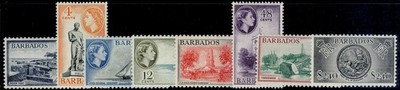 barbados-qeii-sg312-319-1964-65-complete-set-nh-mint-cat-22