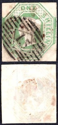 1-green-embossed-very-fine-used