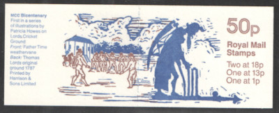 fb39-50p-lords-cricket-ground-1st-mcc-bicentenary-folded-booklet-cyl-b21b4b30