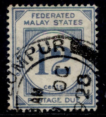 malaysia-federated-malay-gv-sg-d6w-12c-blue-fine-used