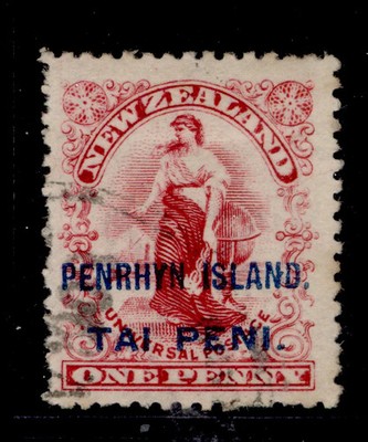 cook-islands-penrhyn-island-edvii-sg5-1d-carmine-fine-used-cat-28